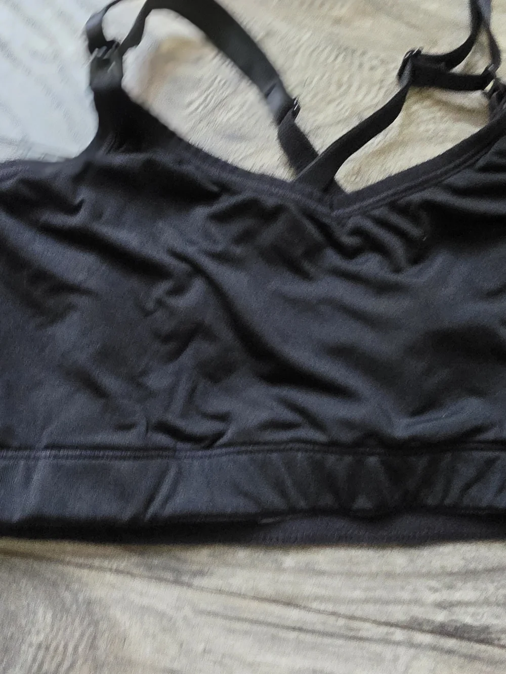 Motherhood Maternity Pink and Black Nursing Bralettes